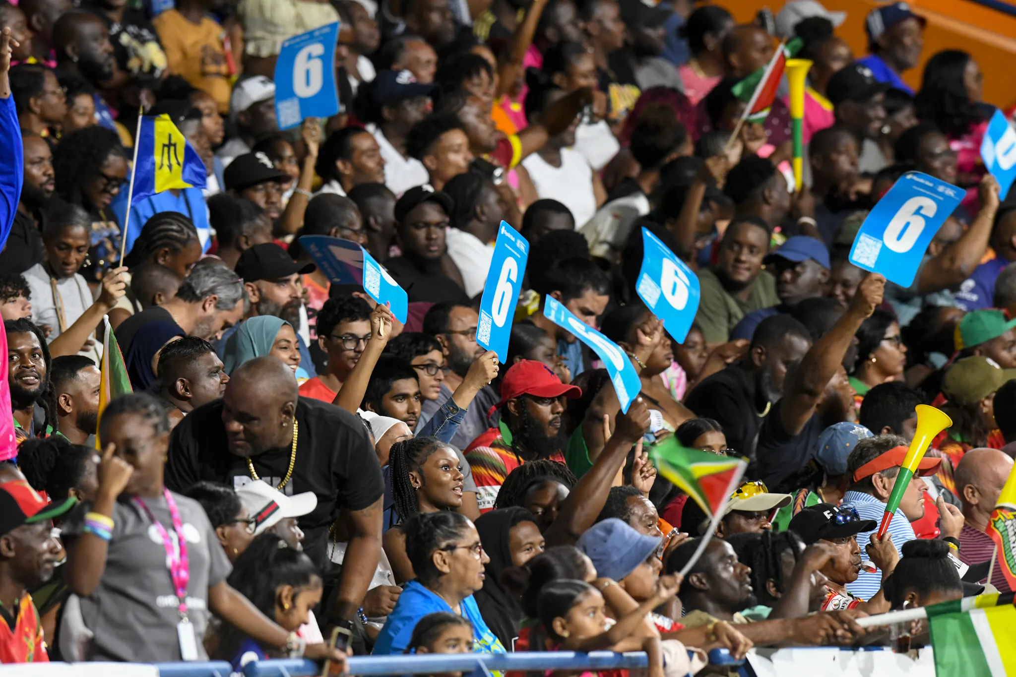 Crowd enjoying live entertainment in Barbados