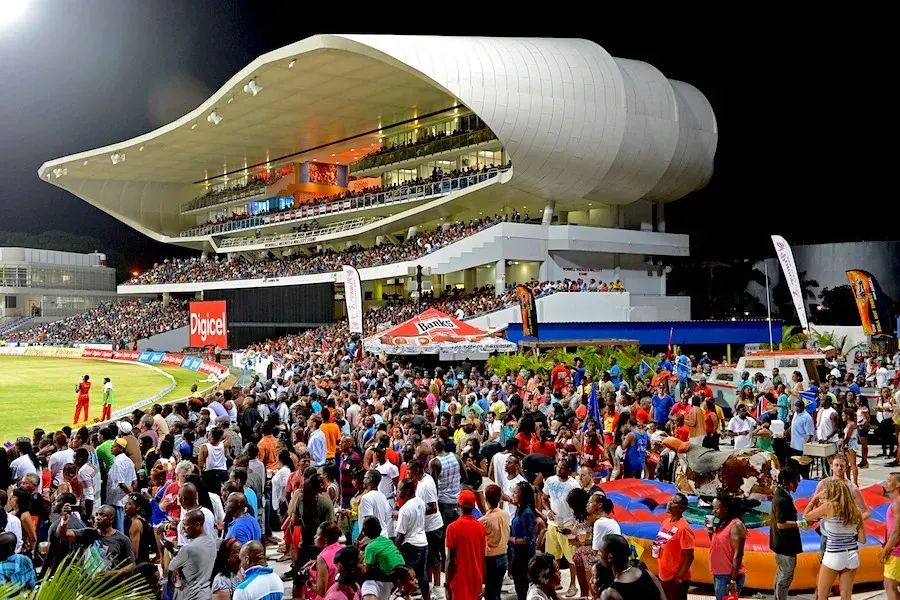 Cricket crowd at Kensington Oval in Barbados